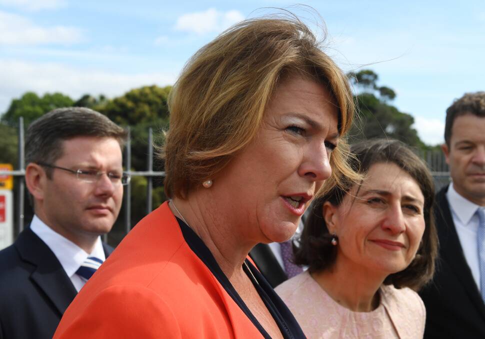 Investigating: Melinda Pavey, pictured with Premier Gladys Berejiklian, said Nationals MPs regularly knock on her door to talk about the Bells Line. Photo: AAP IMAGES