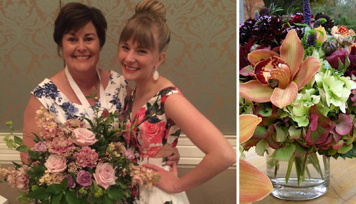 SPRING: Beth Cheetham (right) of Flowers by Beth and Kelly Perry from Team Flower. Photo: SUPPLIED
