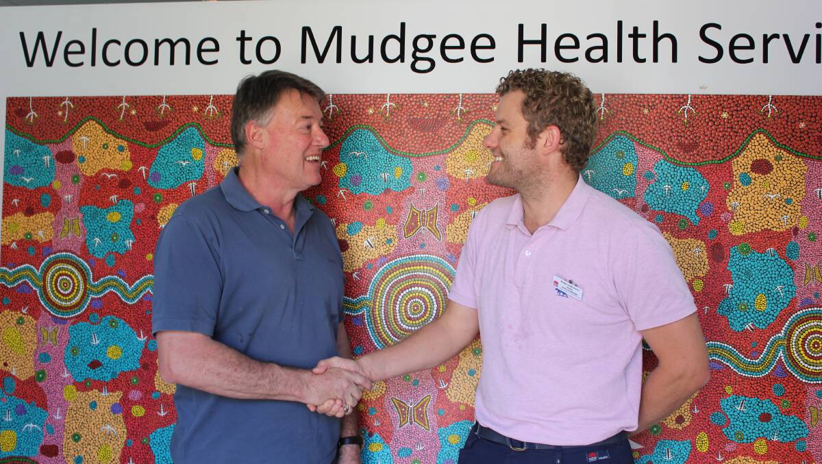 MCC President Greg Dowker and Acting Nurses Services Manager Josh McLean.