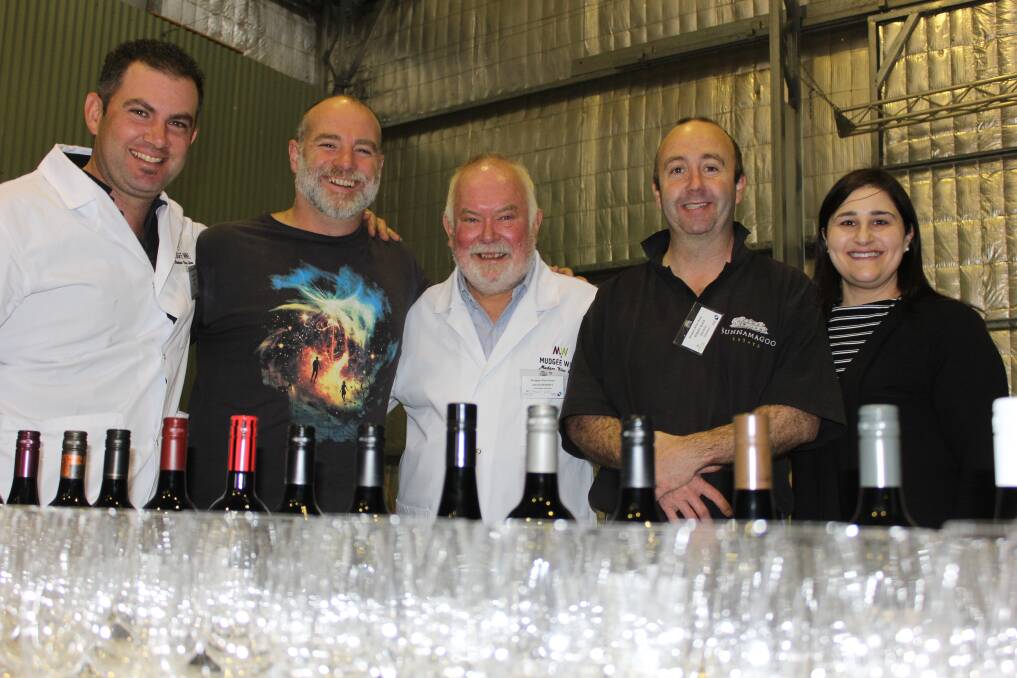 Mudgee Wine Show 2017 Committee: Jacob Stein, Tim White, David Bennett, Robert Black and Francesca Blefari.