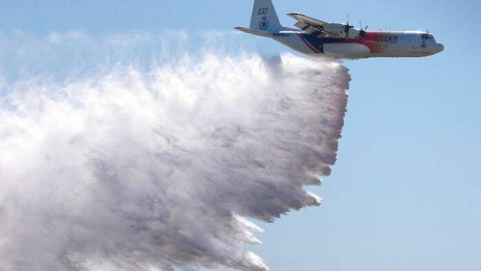Firefighting aircraft 'Thor' has been dispatched to help fight a bushfire burning out of control near Wellington.