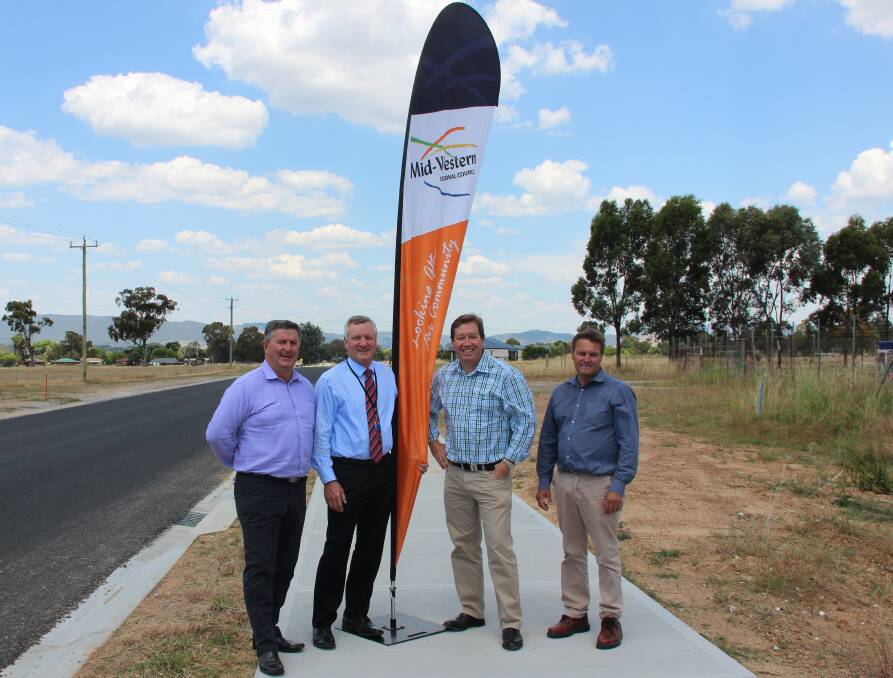 From left: Mid-Western Regional Council Mayor Des Kennedy, General Manager Brad Cam, Dubbo MP Troy Grant and Director Operations Daryl Colwell. 
