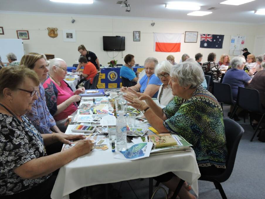CRAFT: The ladies experienced journaling. Photos: SUPPLIED