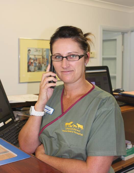 PHONE: Church Street Veterinary practice manager, Lisa Tubnor said the phones rang off the hook last Thursday.