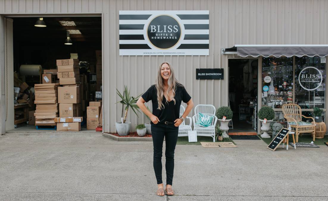 BUSINESSWOMAN: Bliss Gifts and Homewares owner Melissa Stone. Photo by Sam Venn Photography.