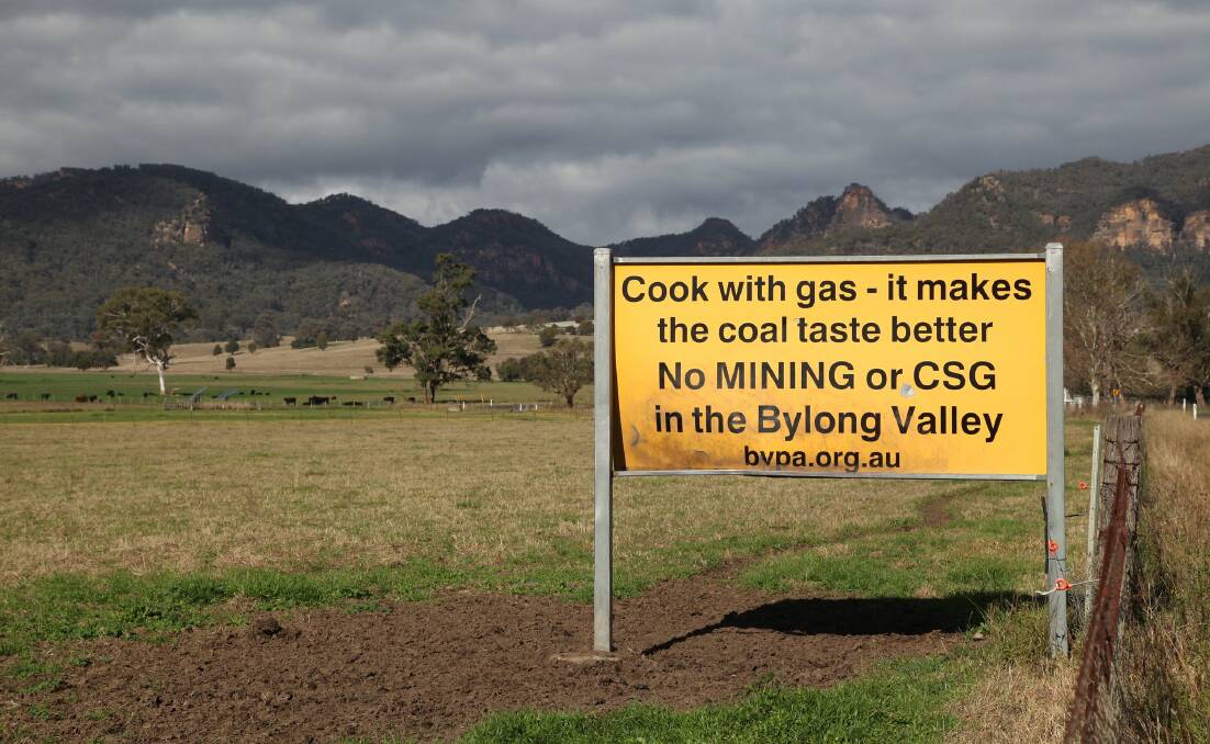 Protest: A sign says it all in the Bylong Valley where residents have opposed an open cut coal mine for nearly a decade.