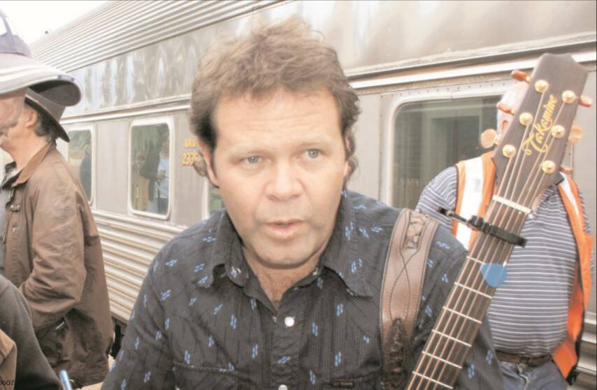 Troy Cassar-Daley performed at the event.