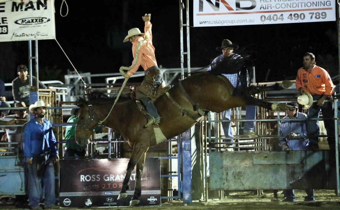 JUMP TO IT: The rodeo highlights Friday at the Mudgee Show. Photo: Simone Kurtz