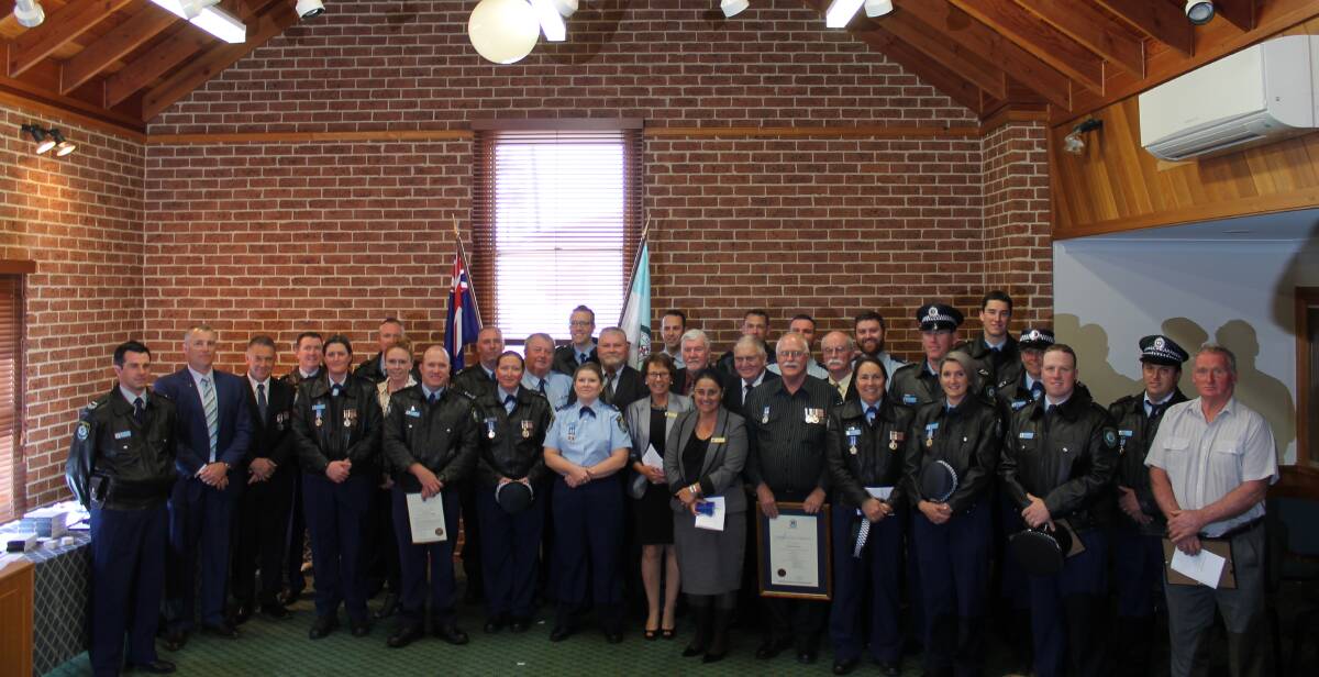The recipients at the Mudgee LAC Awards Ceremony, held at The Stables on Tuesday.