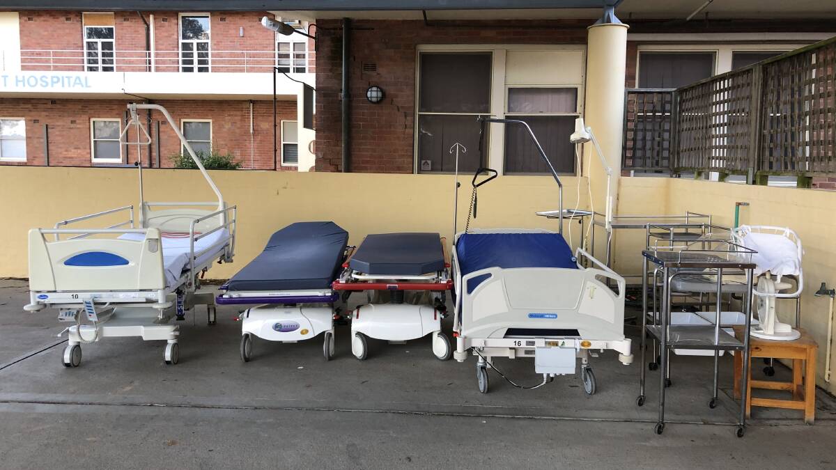 The list of equipment from the former Mudgee Hospital donated to PNG included - but was not limited to - beds, chairs, patient lockers, desks, and trolleys.