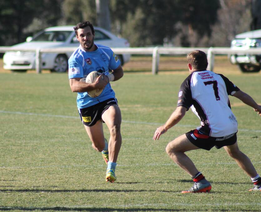 Following their 58-10 thumping of Trangie last weekend (pictured) the Terriers travel to Gilgandra on Saturday to take on the defending premiers.