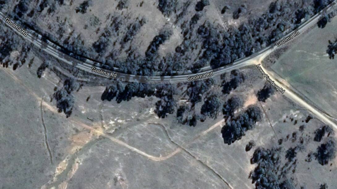 Cr Thompson moved that Council should push for a passing lane on the Goolma Road to protect vehicles waiting to turn onto Lower Piambong Road, photo Google Maps.