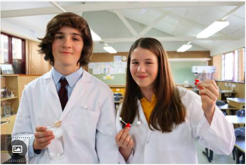 Students Jess and Zach Nipperess, were recently awarded second place in the Australia-wide competition for their 90-second science clip.