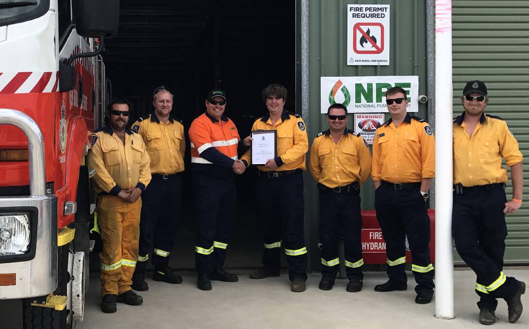 MUCH APPRECIATED: Mudgee HQ Brigade thank NPE for helping improve their response times.
