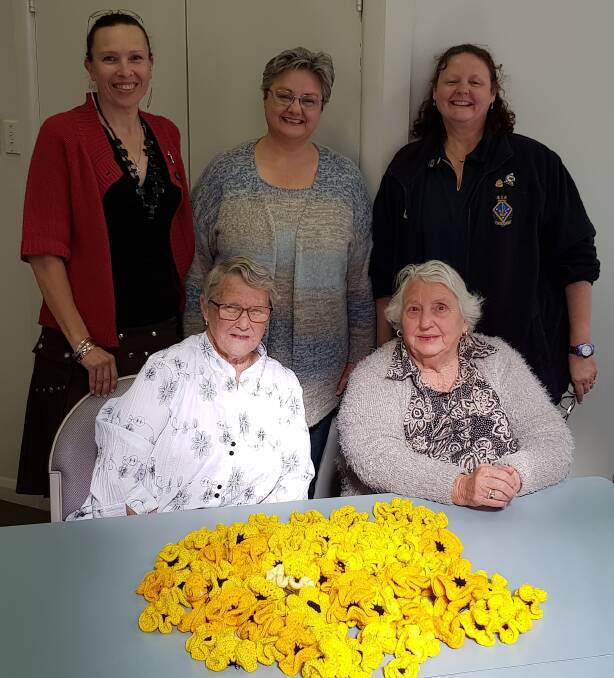 RSL Womens Auxiliary 2018, (back, from left) Bettina Franklin, Carolyn Beamish, secretary Jackie Perring, (front) treasurer Elsie Atkins and Lorna Shapland.
