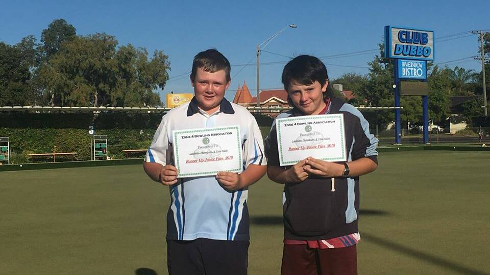 Runners up Zone 4 Pairs Lachlan Thompson (Gulgong) and Tom Rich (Mudgee).