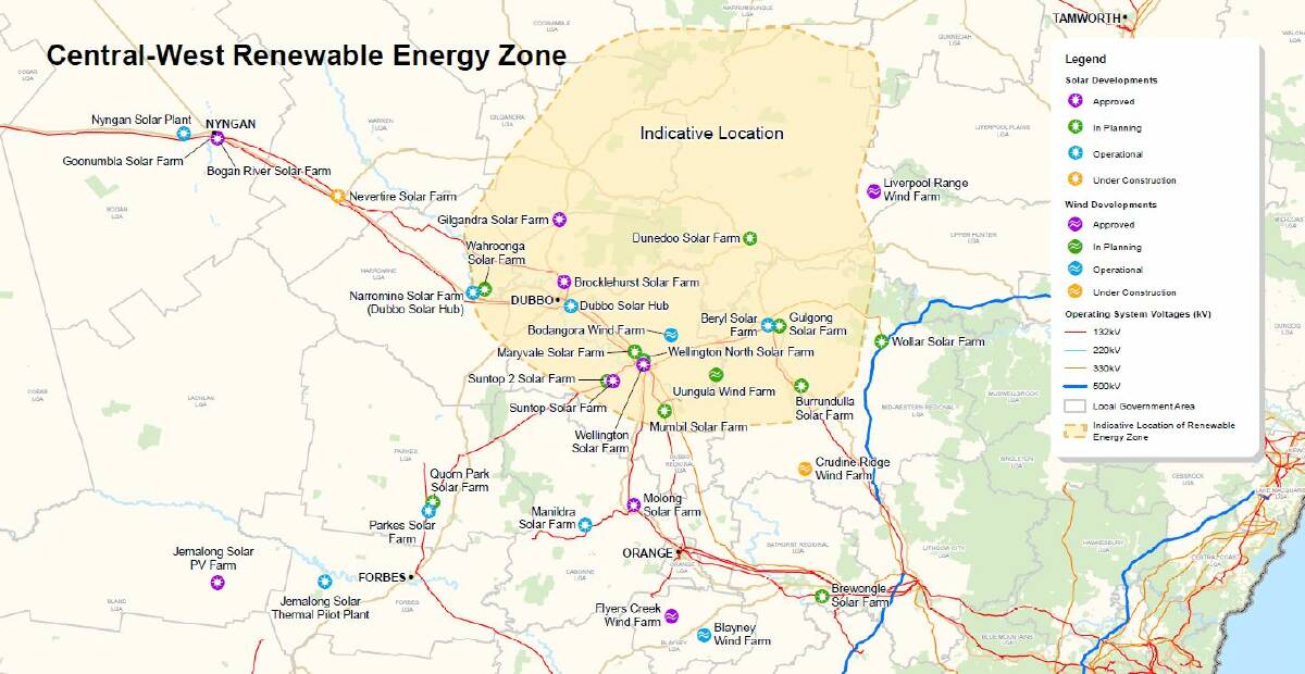 The Central-West REZ, from energy.nsw.gov.au/renewables/