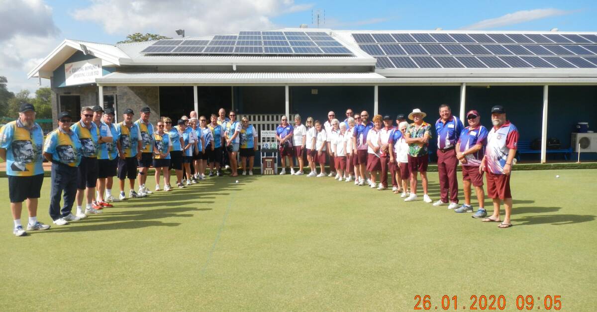 Gulgong hosted Mudgee for the annual Cecily Conroy Memorial Bowls Tournament on Australia Day, photo supplied.