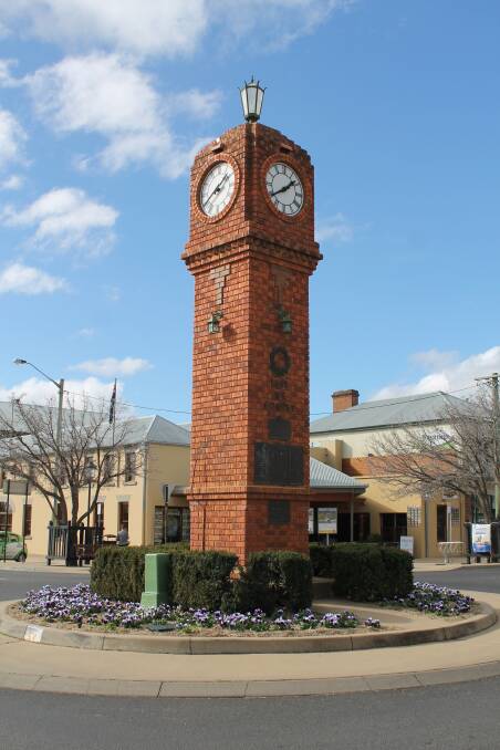 A man who urinated on the Clock Tower roundabout was charged with an offensive at upon a war memorial.