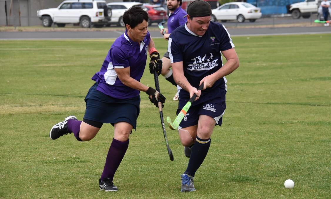 After a 70-minute battle in the Mudgee Hockey mixed senior grand final, Chiropractic Health came out on top with a 4-1 win, photo by Jay-Anna Mobbs.