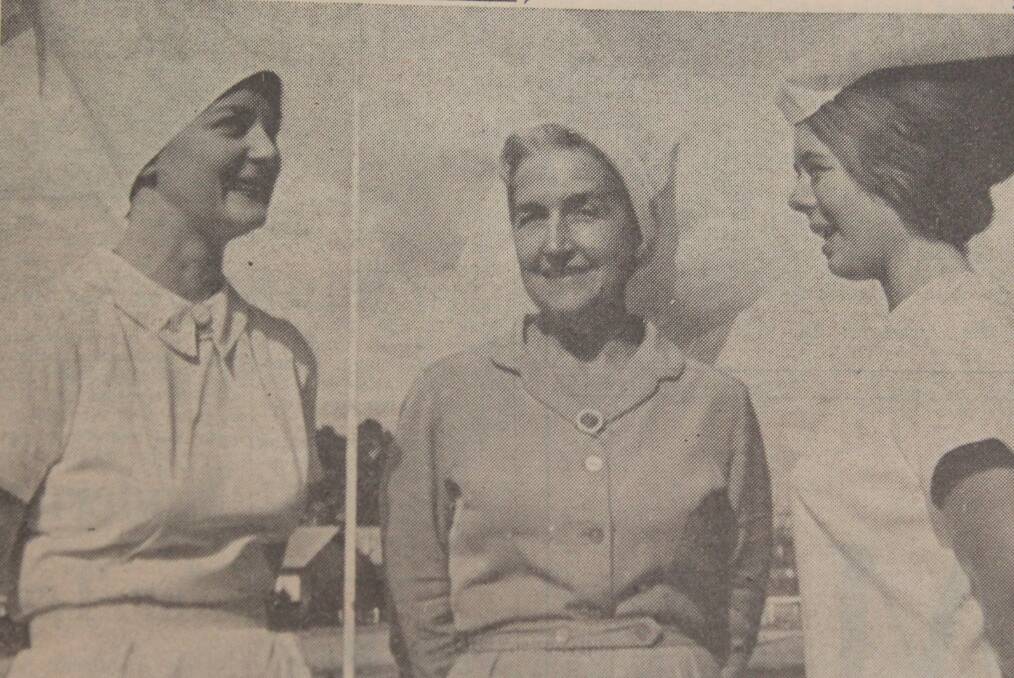 Nursing sisters Ryan, Abrams and Pearson, pictured in the Mudgee Guardian in 1967.