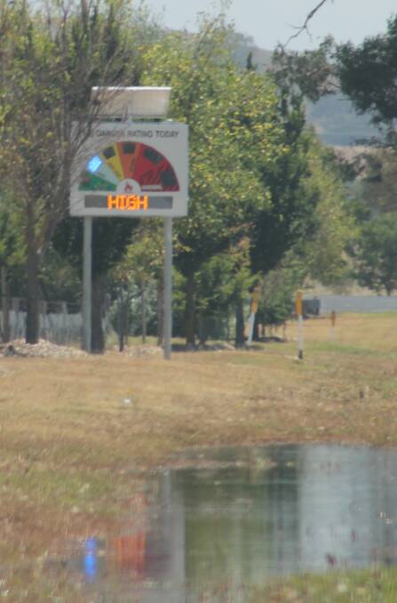 The local region has had rain recently but the bush fire danger hasn't eased.