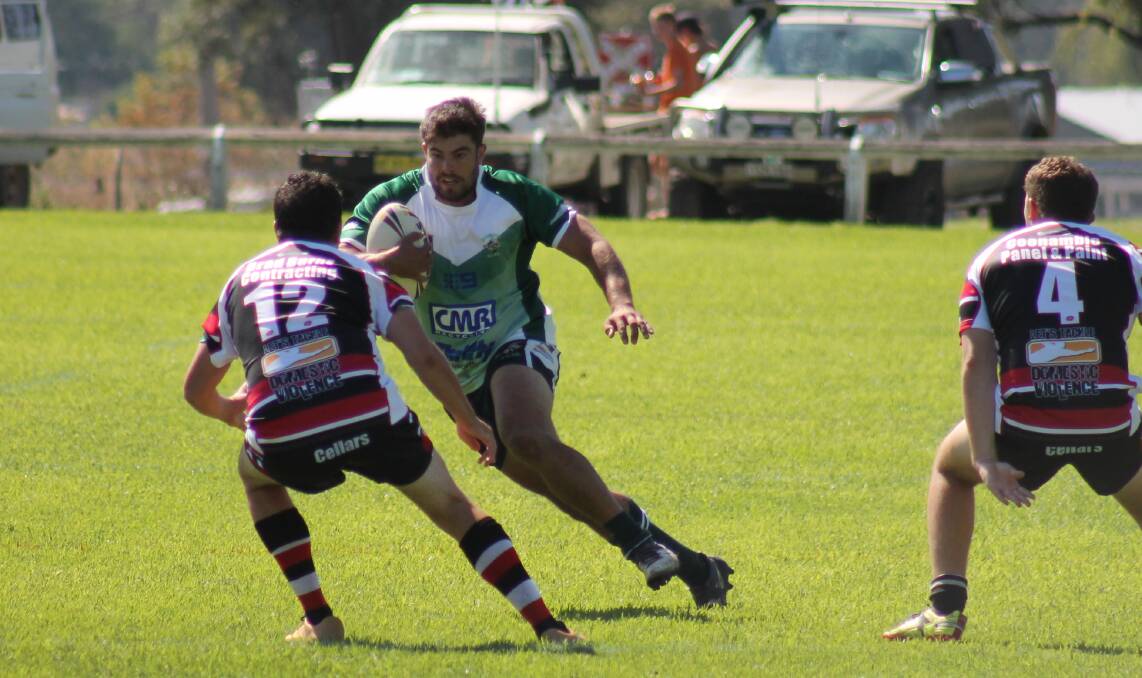 Tyson Searle was among the try scorers for Dunedoo in their win over Coonamble on Saturday. Photo: FILE