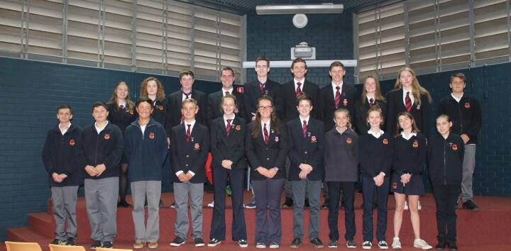 Mudgee High School captains and student representative council.