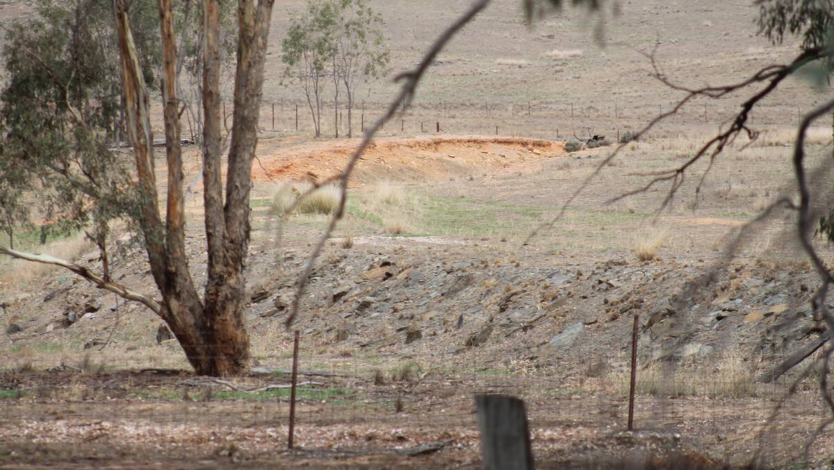 The earthworks are remnants of the incomplete Gulgong to Maryvale section of the route.