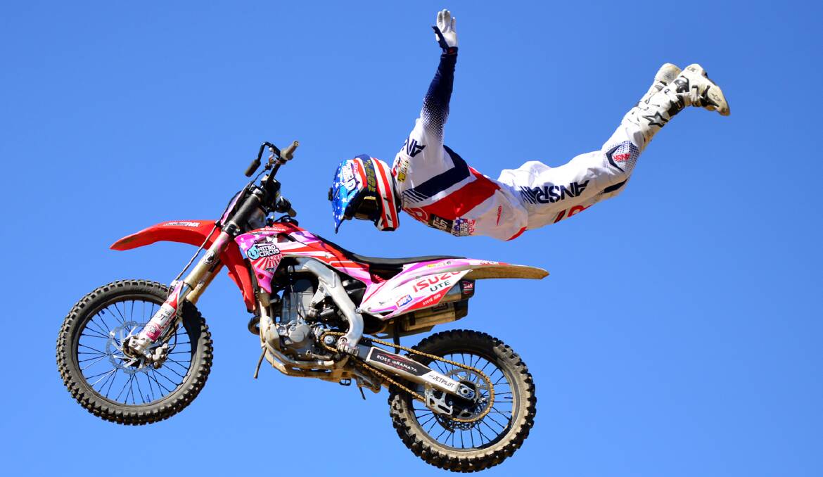 Steve Mini's FMX Show will also return, photo by Col Boyd.