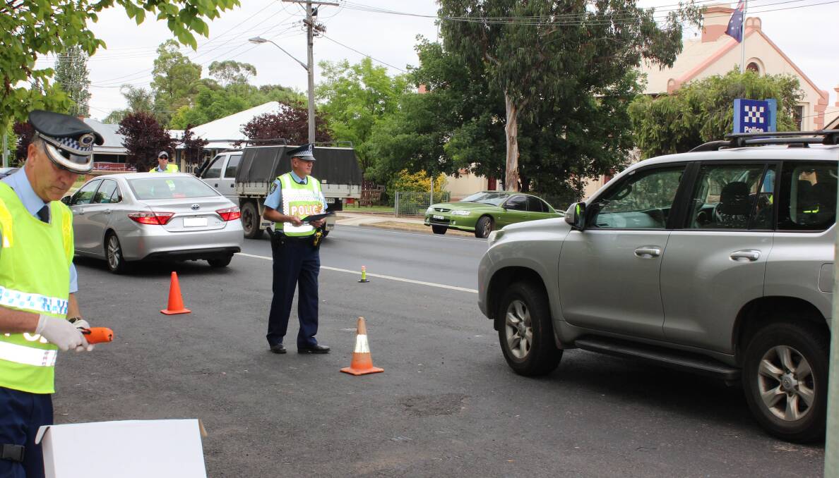 Mudgee ranked number seven in NSW for drug driving charges with 87 incidents, pictured is a Mobile Drug Testing site.