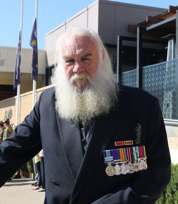 LONG ROAD HERE: Sapper Bill Murray was one of the first 'Tunnel Rats', and after stolen medals, public hostility towards Vietnam Veterans, and decades "turned off", went to his first Anzac Day service this year. Photo: Sam Potts