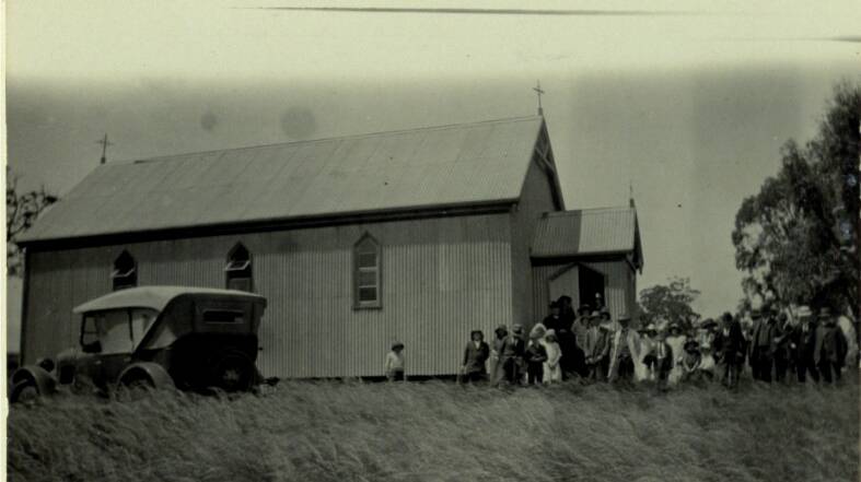 Church of St Martin in the Fields was the second phase of the building after it was moved to Mudgee South, photo courtesy of Mudgee Historical Society.
