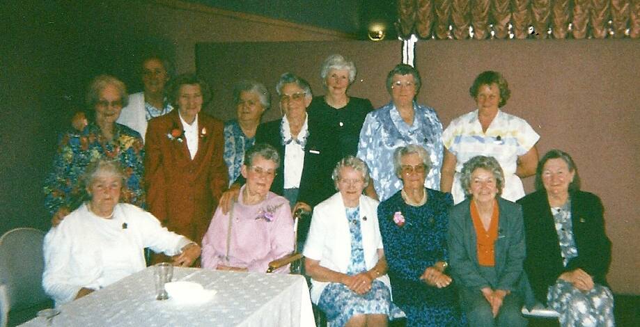 RSL Womens Auxiliary on October 23, 1997, (back, from left) secretary Daisy Neilson, June Auld, Western councillor Joyce Philips, Betty Cover, Nell Goodman, Hilda Roth, Vi Geggie, treasurer Elsie Atkins, (front) Myra Harding, Mavis King, Grace Boal, Lucy Meyers, president Pam Sweeney and Ethel Birchall.
