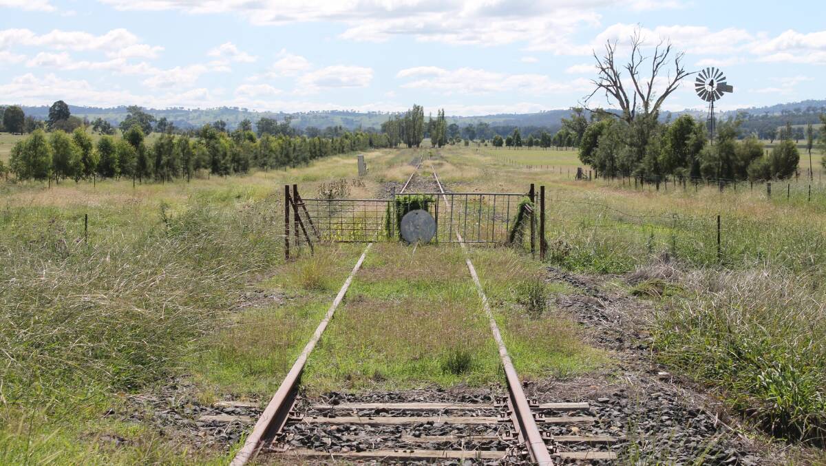 Rail services on the 93km of Kandos to Gulgong rail line - pictured at Menah on the outskirts of Mudgee - were suspended in 2007, however reinstating the line is subject to a feasibility study which currently being finalised.