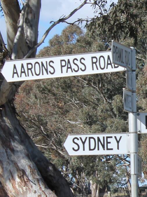 Aarons Pass Road.