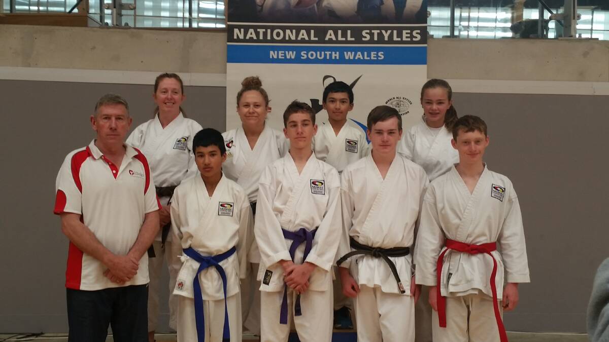 ON THE ROAD: Mudgee Martial Arts at the NSW State Championships in Homebush last weekend.