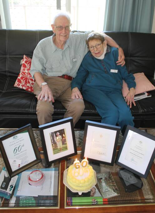 BIG SIX-O: Mudgee's Colin and Dorothy Munns celebrate their 60th wedding anniversary.