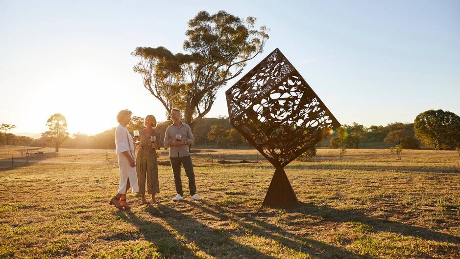 Sculptures in the Garden 2020 will be held at Rosby in Mudgee on the weekend of October 10-11, photo by Destination NSW.