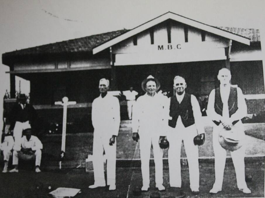 Robertson Park was the original home of the Mudgee Bowling Club, the old pavilion is now the Preschool with the roof-line being one of the few giveaways of the since extended building's past, photo courtesy of Mudgee Historical Society. 