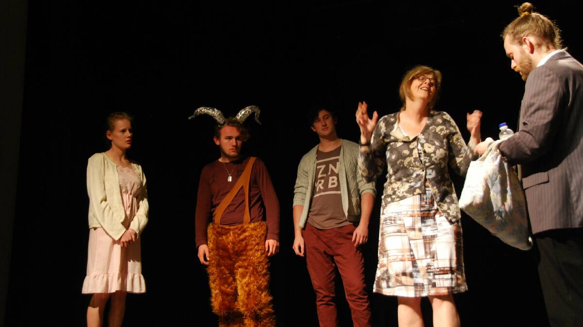 Bethany Haysom, Jackson Sievers, James Eade, Louise MacPherson and Sam Paine in 2016's Mudgee Shorts.