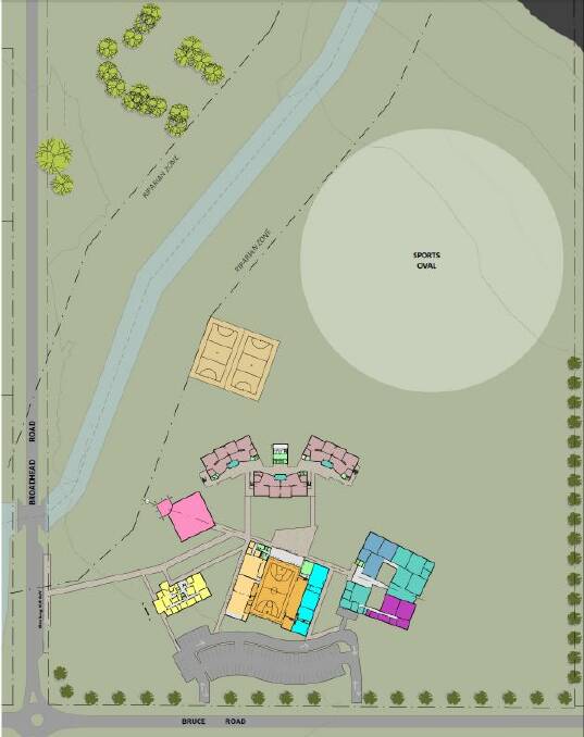 The secondary campus site plan.