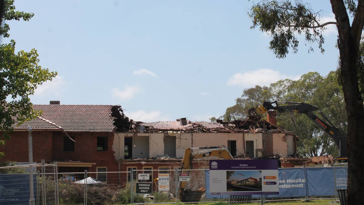 OPEN WIDE: Demolition of the old Mudgee Community Health building has begun.