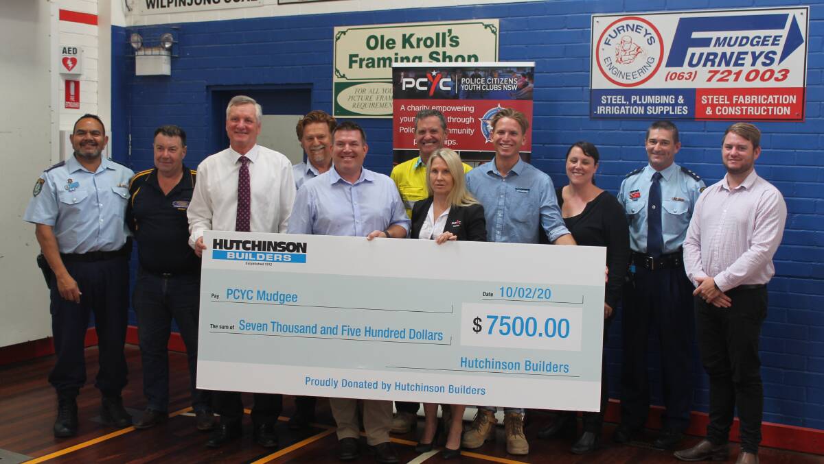 The additional $7,500 donated to the PCYC to be put towards future works.
