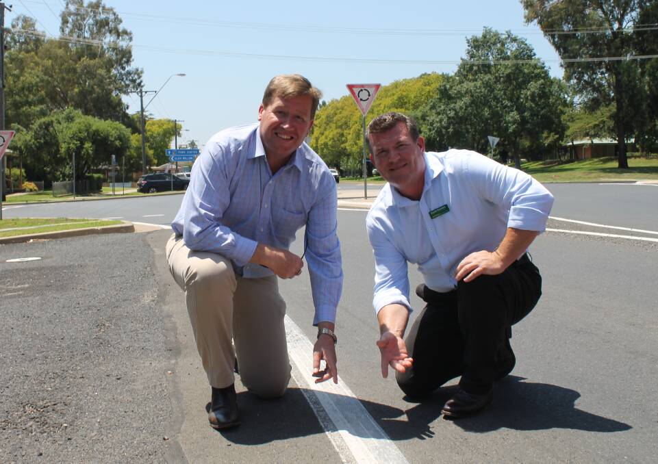 Road edge line marking is among the works funded in five safety upgrade projects in the Mid-Western Region.
