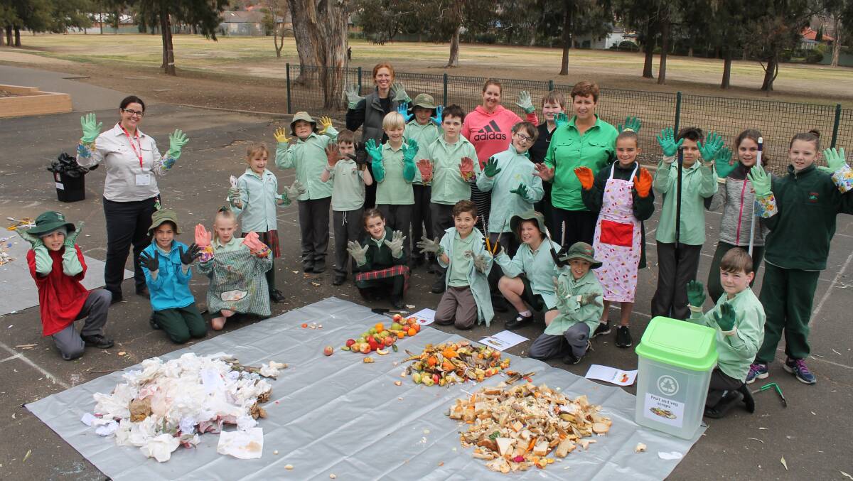 Cudgee kids help their school manage their waste with 'audit' activity