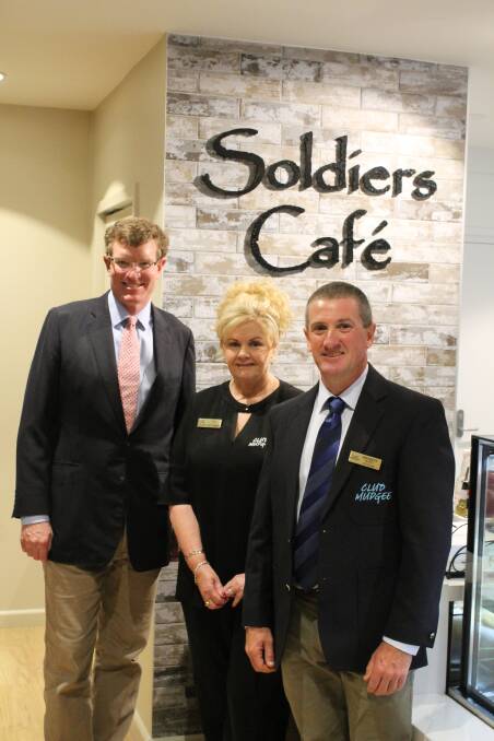 Soldiers Café was the name decided after the club had 170 suggestions from patrons.
