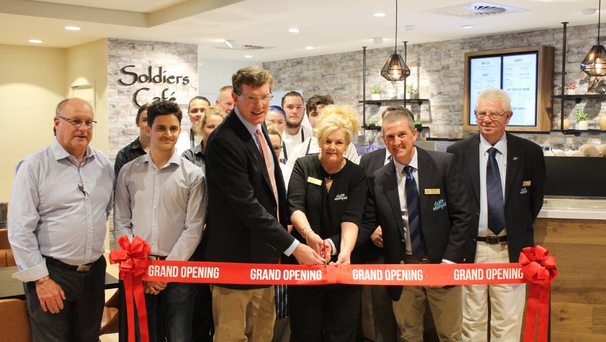 The official opening of Club Mudgee's Soldiers Café and major kitchen renovations.