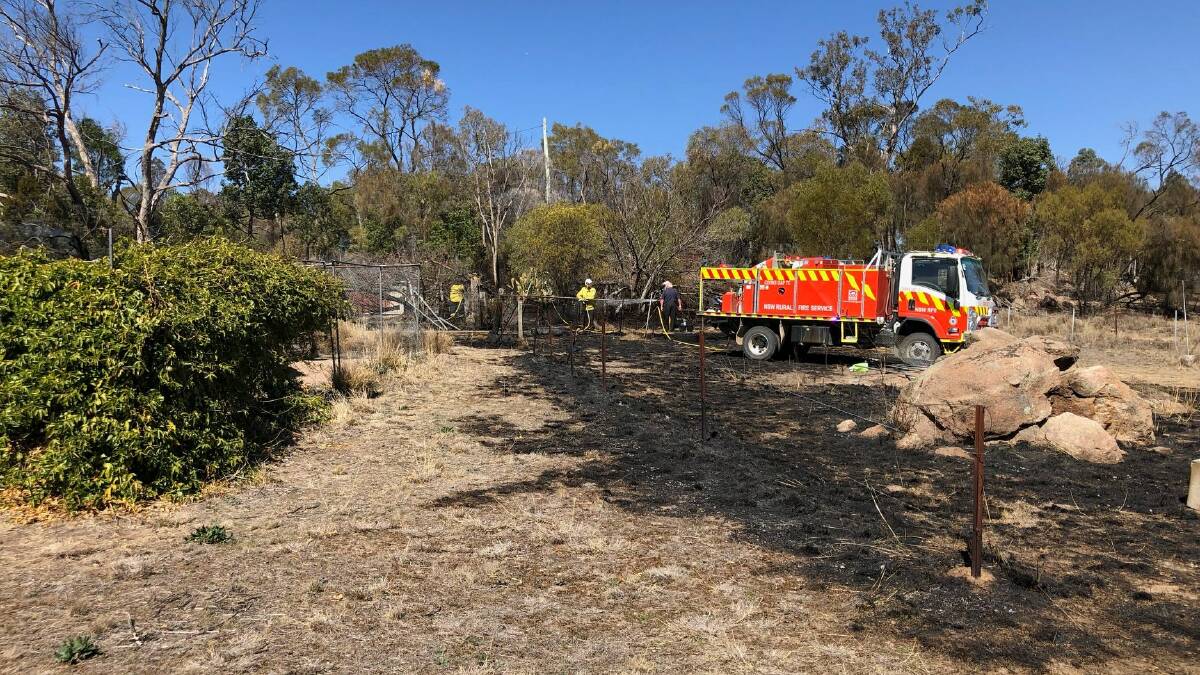 Crews from Cooks Gap and Mudgee Headquarters Rural Fire Brigades attending a pile burn at a property on Ridge Road, Cooks Gap this week, photo: Cudgegong RFS District.