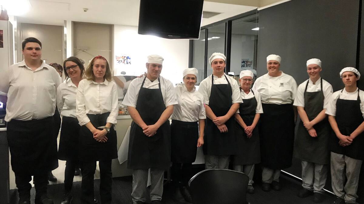 The dinner was catered for by a talented group of Certificate III in Commercial Cookery students and served by Certificate IV in Hospitality students.